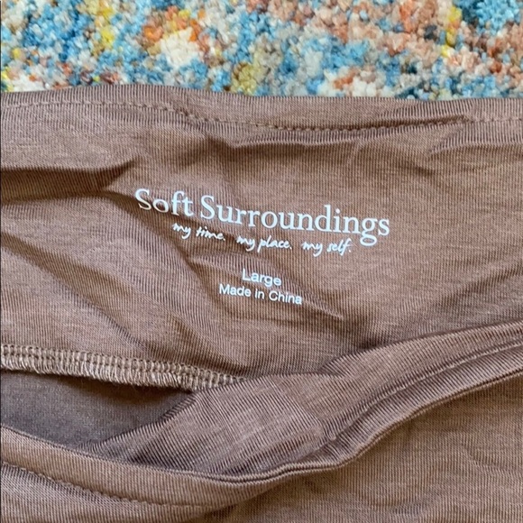 Soft Surroundings Ruched Side Ling Sleeved Top - Picture 2 of 4